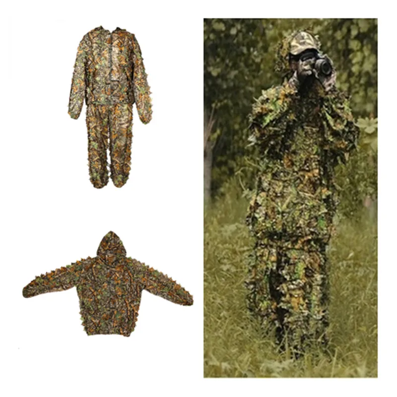 

Spring Fall Season Camouflage Clothing Leafy Suit Hunting Father's Day Gift