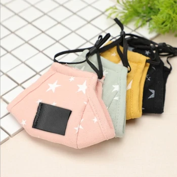 

Child Face Maks with Hole Cotton Masks Washable And Reusable Mouth Masks Respirator Hole For Straw Mask For Children Kid Mask