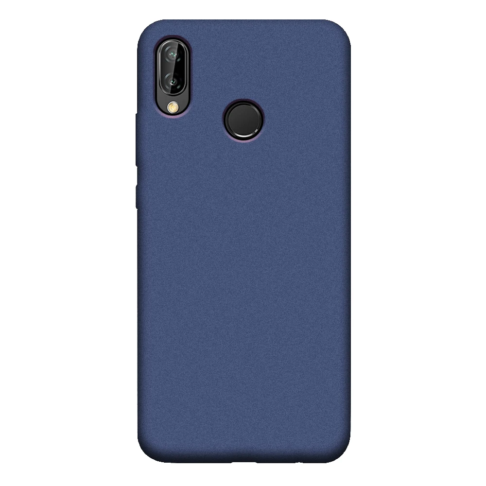 Силиконовый мягкий ТПУ матовый чехол для huawei P20 P10 Lite P20 Pro P30 P9 P8 Lite P Smart Nova 2 Plus 2i 2s чехол для сотового телефона - Цвет: Navy Blue Case