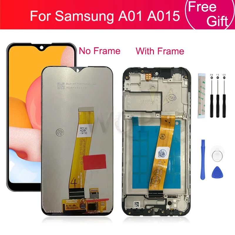 

For Samsung Galaxy A01 lcd SM-A015F/DS SM-A015G/DS lcd Digitizer Assembly With frame a01 Touch Screen replacement Repair parts