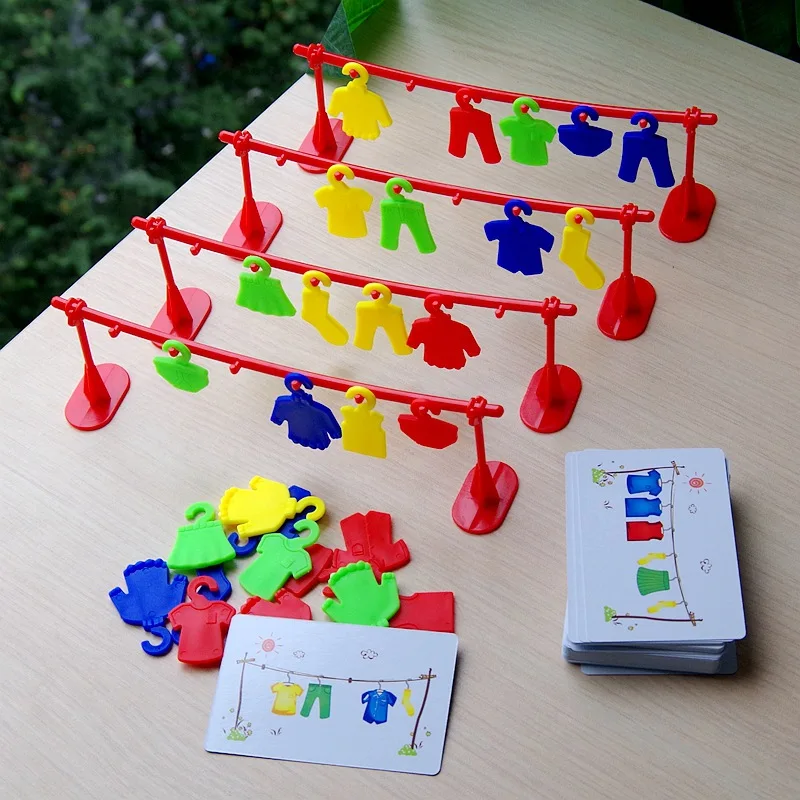 Multiplayer Clothes Contest Play Early Educational Puzzle Game Toys Logic Training Teaching Interactive Party Board Game 1
