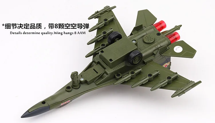 Литье под давлением 1:32 Sukhoi Su-35 игрушка-планер самолеты оттяните назад модель самолета светится в темноте детские игрушки мальчики Томас и Друзья# ZW
