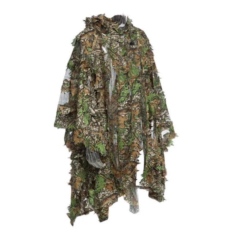 Hunting suit new 3D maple leaf bionic hunting suit sniper birdwatching airsoft camouflage jacket and pants 2020