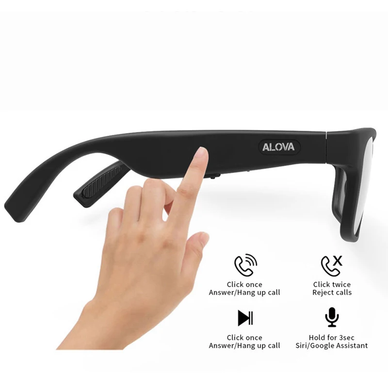 G3 Polarized Sunglasses Bluetooth Bone Conduction Headset SmartTouch Smart Glasses Health Sports Wireless Headphones&Microphone