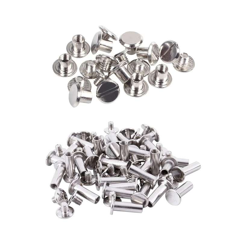 30 Set Butt ScrewScrapbook & 10 Set X Binding Mother Screw Rivet