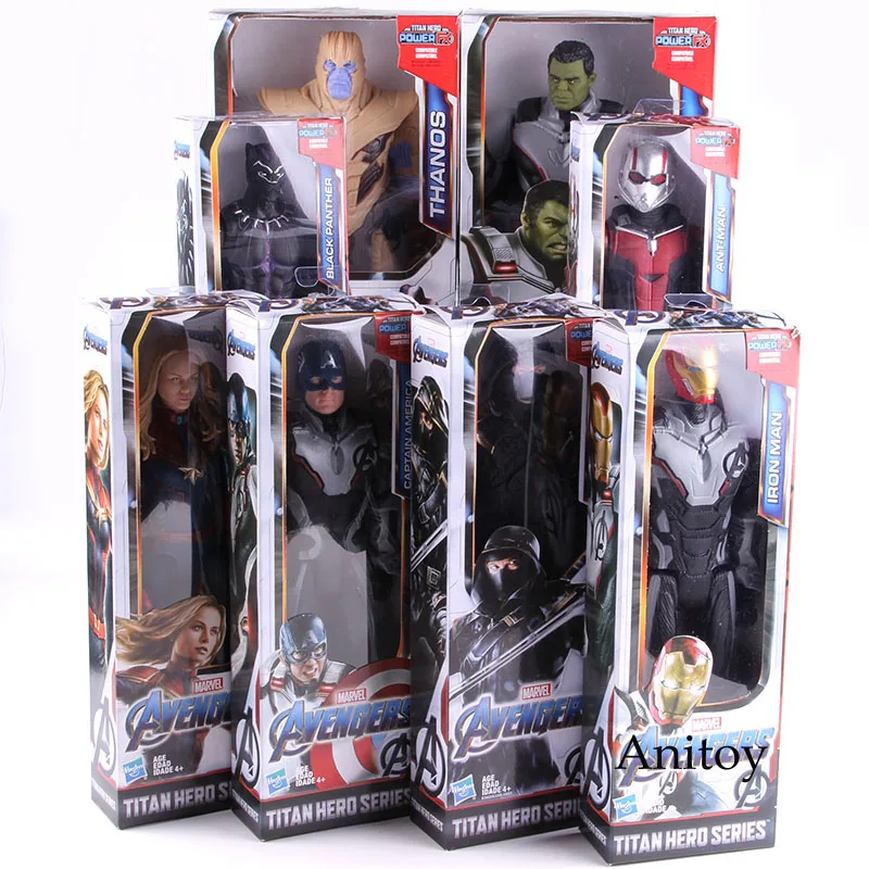 

Titan Hero Power FX Avengers Endgame Thanos Captain America Thor War Machine Ant Man Iron Man Marvel Action Figure PVC Toy