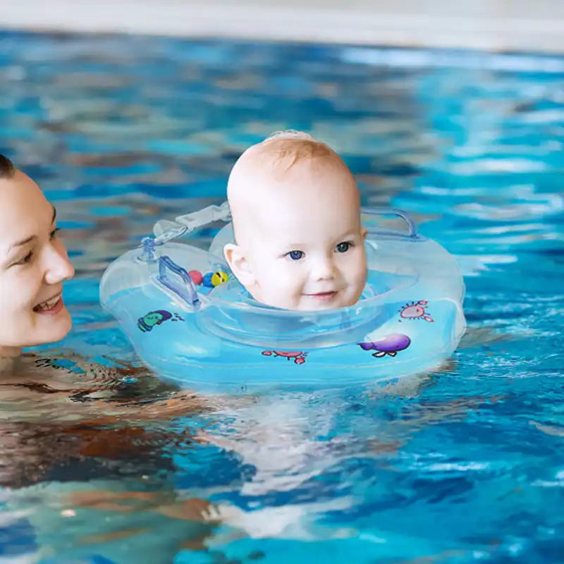 Anneau De Cou Gonflable Pour Bebe Double Airbag Bouee Pour Nouveau Ne Accessoires De Piscine Securite Infantile Bain Pour Enfants Aliexpress