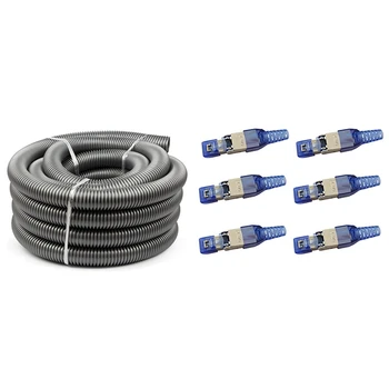 

Vacuum Cleaner Threaded Tube Pipe Bellows with 6Piece Shielded Rj45 Cat 7 Terminal Plug Cat7 Plug/Cat7 Connector Modular