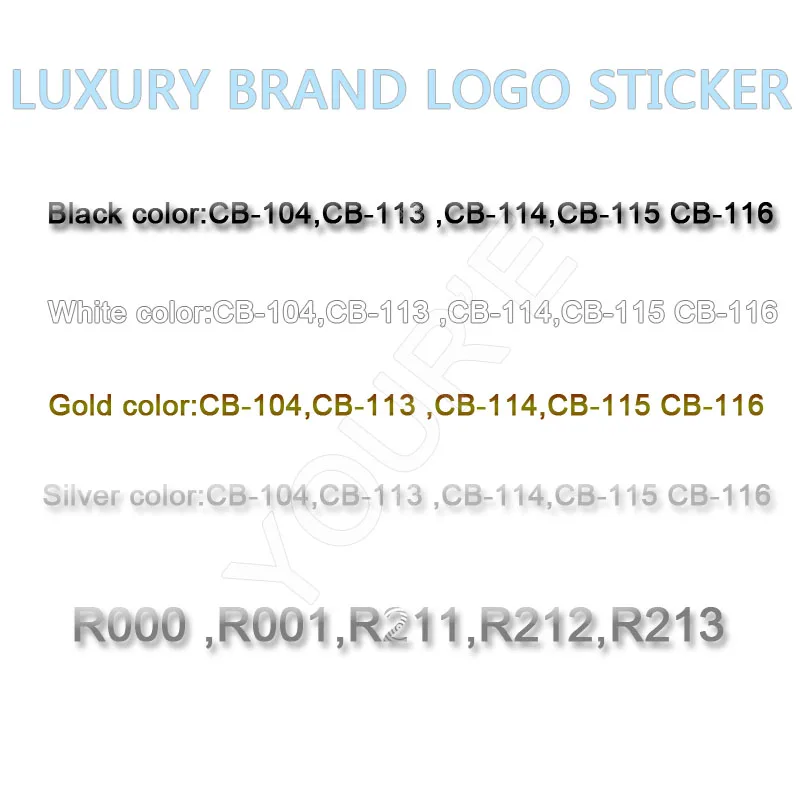 Decals Stickers Foil Logo Nail-Decorations Luxury Brand Adhesive Manicure DIY Back-Glue