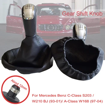 

Gear Shift Knob Complete For Mercedes C-Class W202 W208 E-Class W210 W203 S203/W245 W169 (04-12)/W168 (97-04) Gaiter Boot Cover