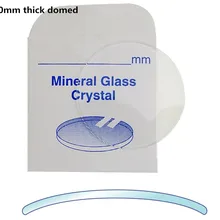 Высокое качество! 2,0 мм толстый Двойной Купол вогнутый минеральное Круглое стекло выберите размер от 30 мм до 38,5 мм