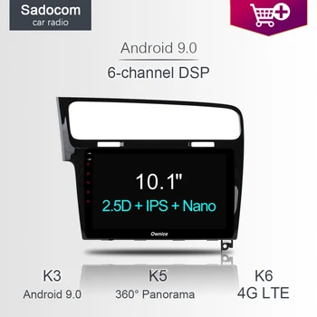 

10.1" DSP IPS 64GB ROM 4GB RAM Car DVD player GPS 4G LTE Bluetooth autoradio Camera car radio Android 8.1 For VW Golf 7 2014