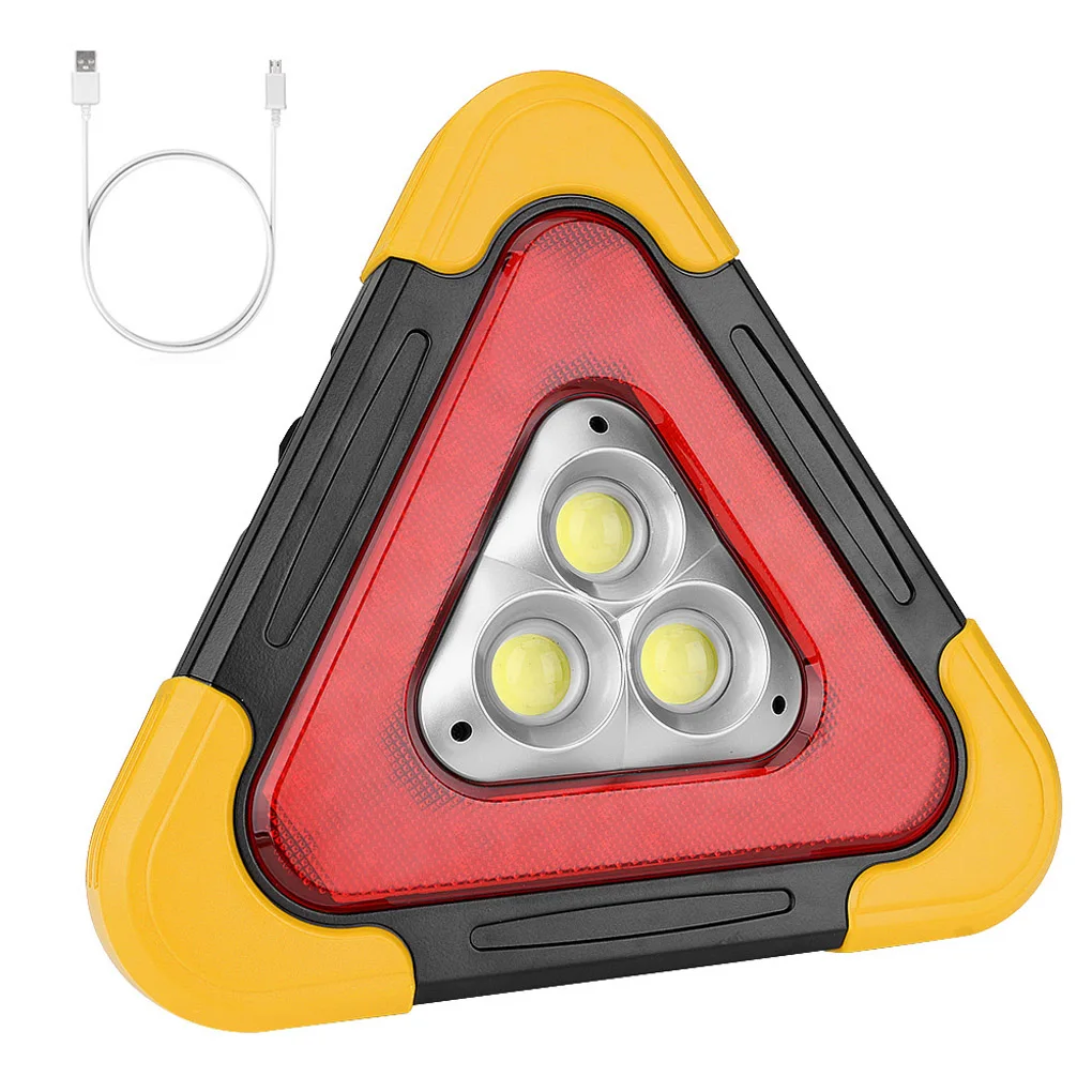 COB рабочие огни дорожный аварийный светильник Солнечная/USB перезаряжаемая Автомобильная сигнальная лампа ремонт кемпинга лампа