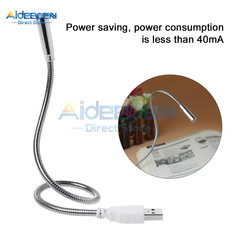 Portable USB LED Mini Book Light Reading Table Lamp Flexible led for Power Bank Laptop Notebook PC Computer | Инструменты