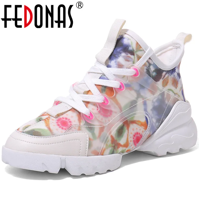 

FEDONAS Genuine Leather Fashion Women Sneakers 2020 Spring Summer Basic Running Shoes Platforms Quality Sport Shoes Woman White