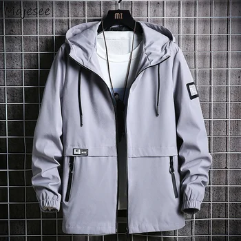 

Men Jacket High Quality Comfortable Long Sleeve Coat Mens Jackets and Coats Harajuku Males Zipper Loose Hot Sale Clothes Chic
