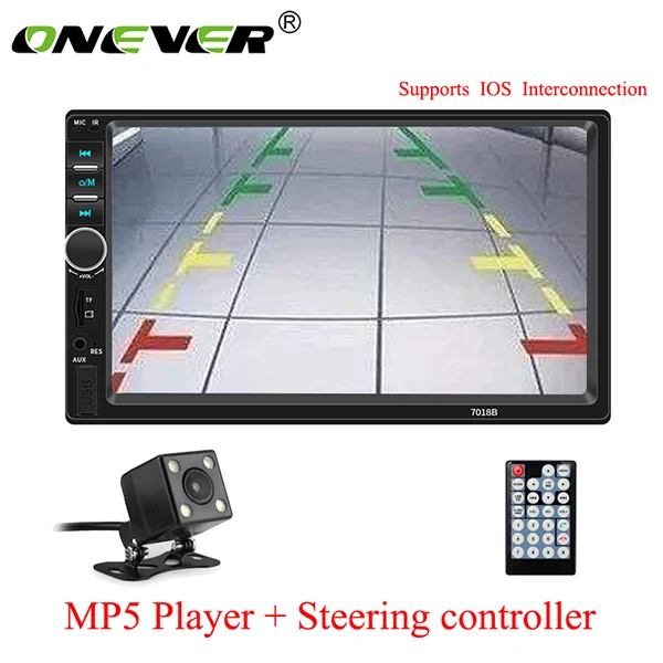 Backup camera Автомобильная Радио " HD Авторадио Мультимедиа MP5 плеер сенсорный экран Аудио Bluetooth AUX USB TF FM камера Поддержка ios подключение - Цвет: Backup camera