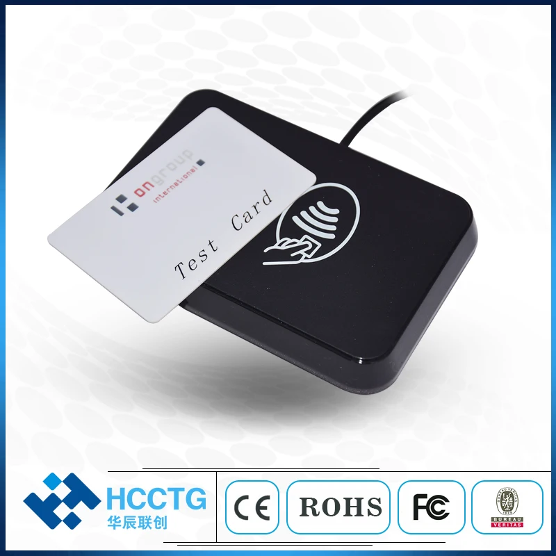 EMV 13 56 MHZ Тип карты эмуляция Смарт RFID 4 SAM слот USB NFC теги считыватель HD8N|Считыватели