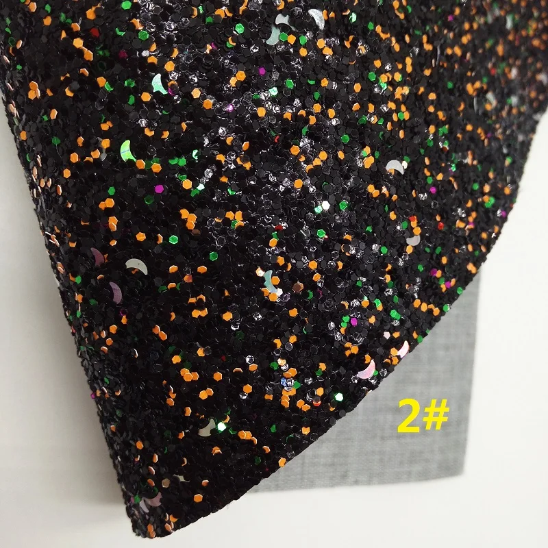 Mixed Color Glitter Fabric, Weaving Faux Fabric, Synthetic Leather Fabric Sheets For Bow A4 21x29CM Twinkling Ming XM914