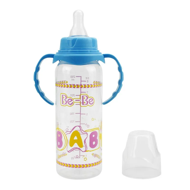 Baby Feeding Bottles Straw Cup Newborn Bottle Sippy Cups Children Learn Drinking Water Straw Training Cup PP Bottles