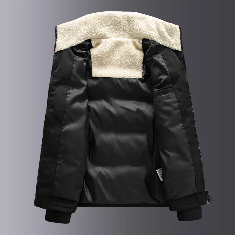 Black Friday Parka Thick Men's Winter Jacket Casual Warm Men's Jacket Streetwear Man Coat Solid Winter Jacket Men Big Size M-8XL Parka Men