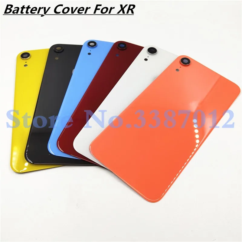 Задняя крышка батарейного отсека для iPhone XR стеклянная панель корпус запасная