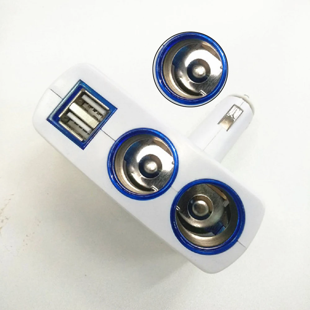 Автомобильный Зарядное устройство мульти-порт 12 V-24 V прикуриватель 2 USB порта адаптер для быстрого автомобильного Зарядное устройство для iPhone samsung планшет автомобильный-Зарядное устройство