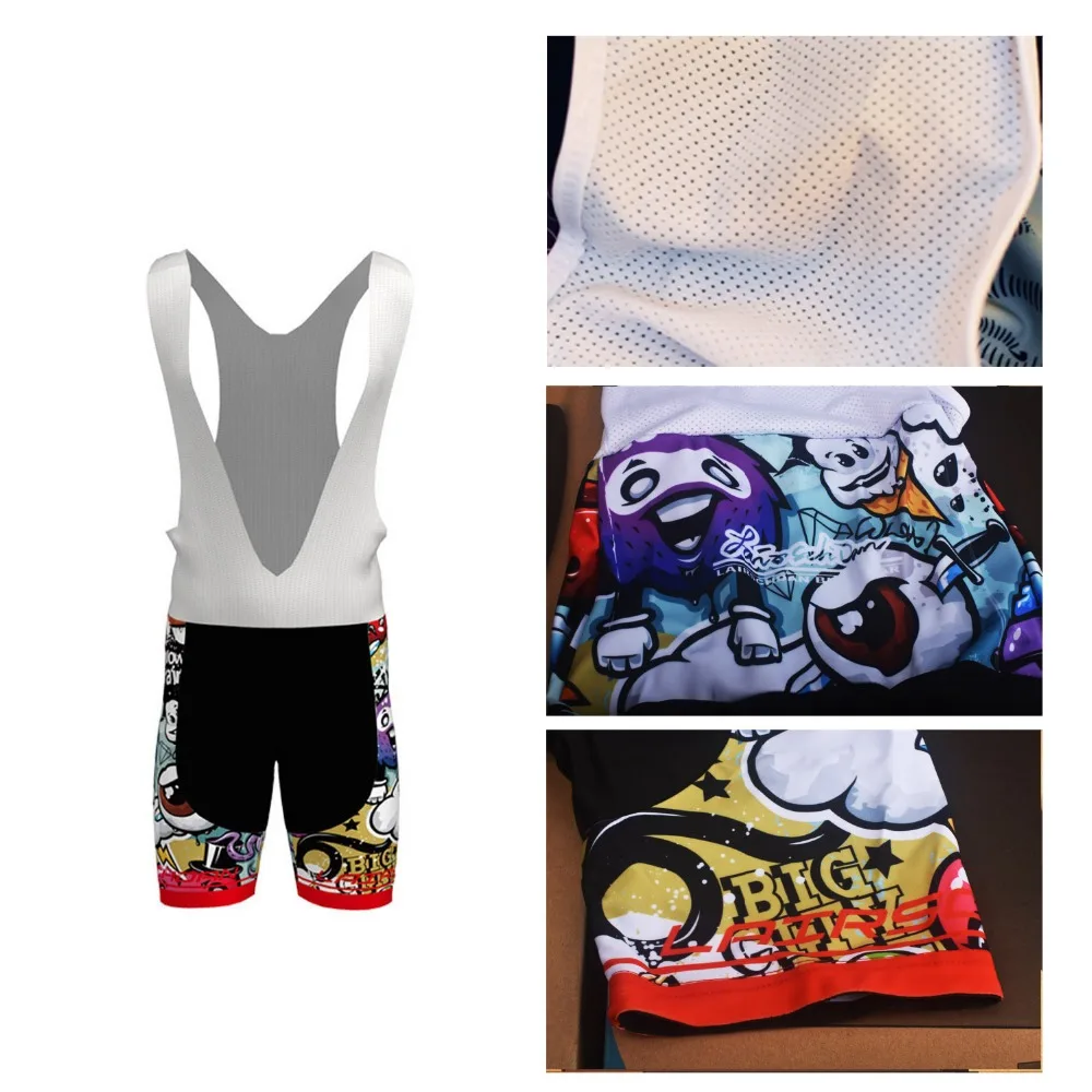 LairschDan-Cycling-Clothing-Bike-Quick-Dry-Men-Bicycle-Wear-Little-Monster-Graffiti-Cycling-Sets-Short-Sleeve (2)