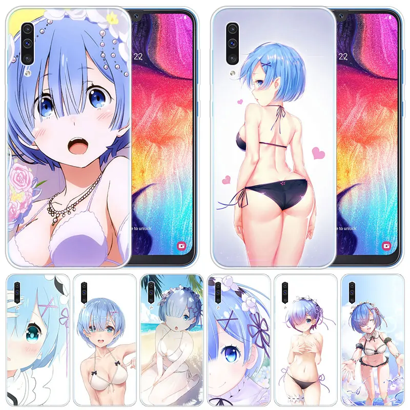 Мягкий силиконовый чехол аниме RE ZERO Ram Rem для Samsung Galaxy A50 A70 A80 A40 A30 A20 A10 A20E A2 CORE A9 A8 A7 A6