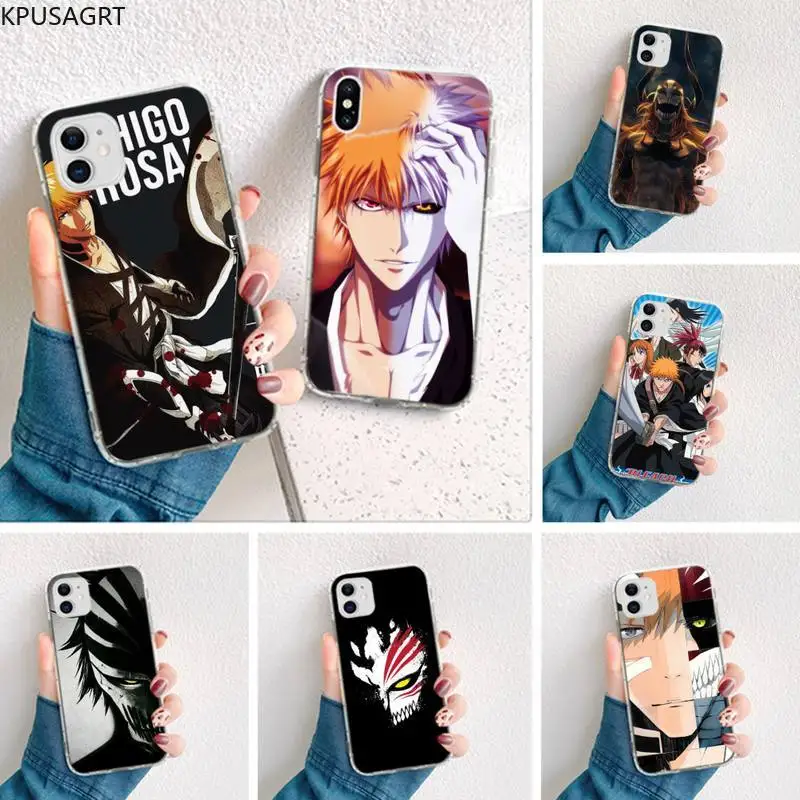 Чехол для телефона Bleach anime Ichigo Kurosaki iPhone 11 pro XS MAX 8 7 6 6S Plus X 5S SE 2020 XR | Мобильные