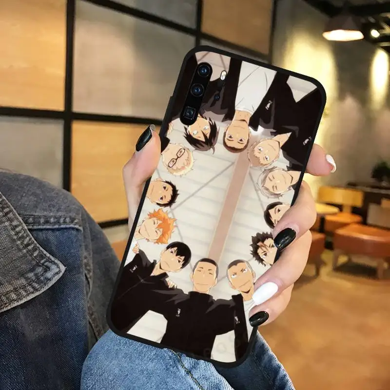 Nhật Bản Haikyuu Bóng Chuyền Anime Điện Thoại Ốp Lưng Funda Cho Huawei P9 P10 P20 P30 Lite 2016 2017 2019 Plus Pro P thông Minh phone case for huawei Cases For Huawei