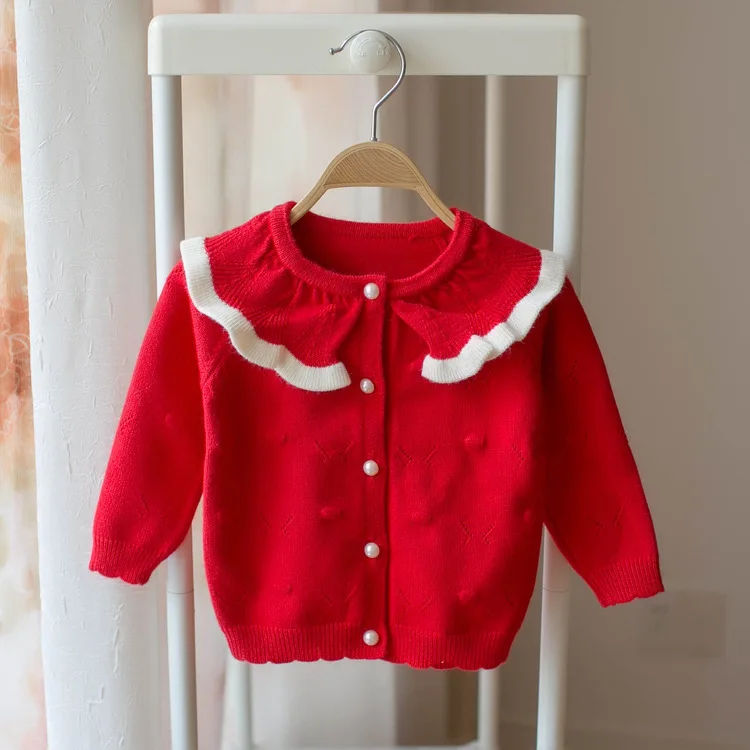 Осенняя одежда стиль корейско-Стиль Детский свитер для детей возрастом от 0 до 4 лет, платья для маленьких девочек с длинными рукавами симпатичная одежда