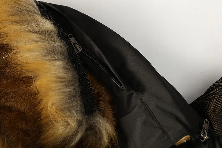 Mesn Parka Толстая зимняя куртка мужская теплая Модная флисовая куртка пальто с меховым воротником мужские парки с капюшоном верхняя одежда, GA491
