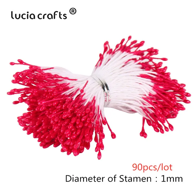 Lucia Craft Mixed Red Artificial Flower Cherry Stamen Berries Bundle