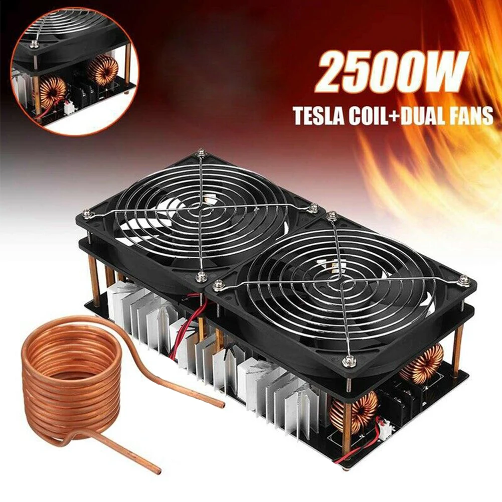

12-48V 2500W ZVS Durable PCB Board High Frequency Professional Electronic Induction Heater Flyback Driver DIY Woodworking Coil