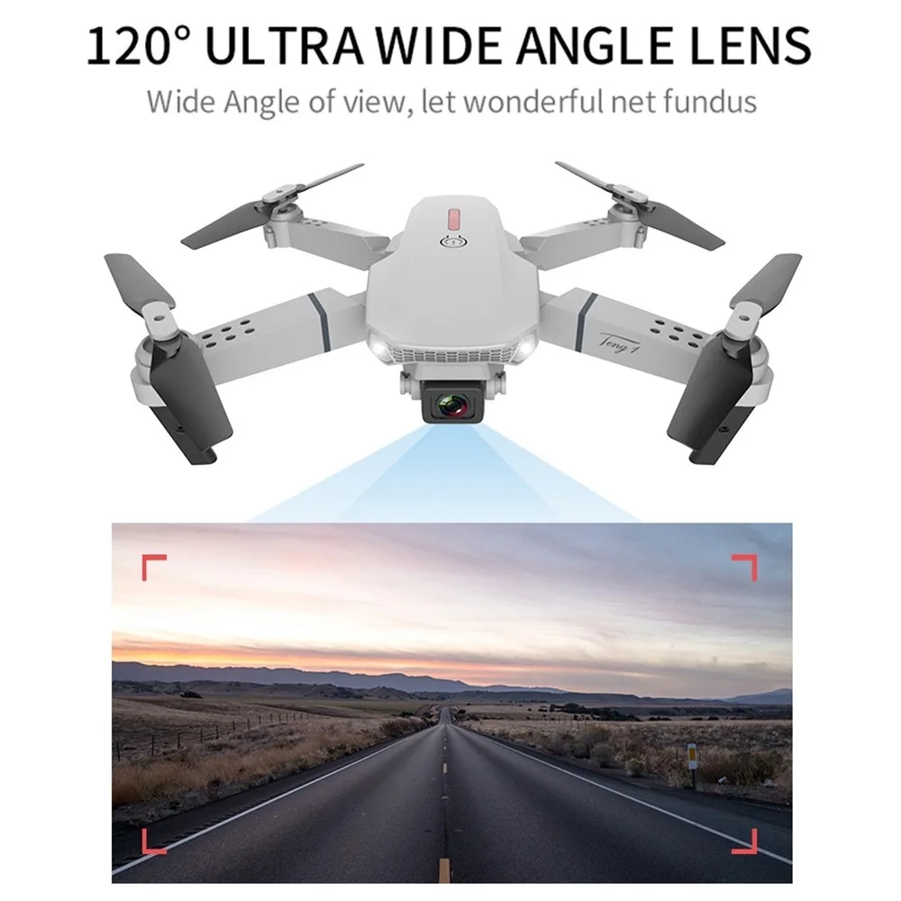 RC Drone Mini Drone Folding 720P 4K Single Camera or Dual Camera 4 Channel HD Aerial Quadcopter E68 E98 Remote Control Aircraft