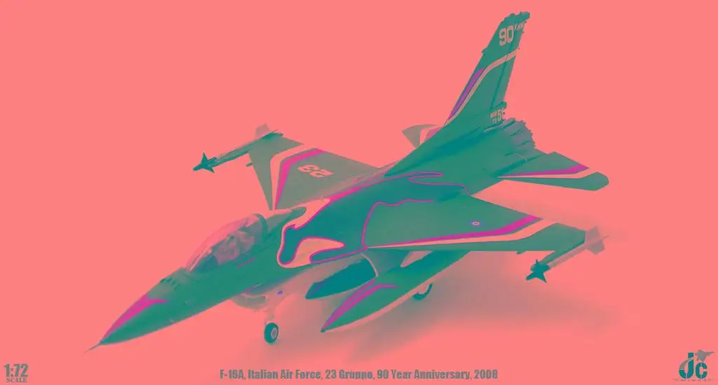 JC Крылья F16A Боевой сокол итальянский ВВС 1/72 литой самолет модель самолета