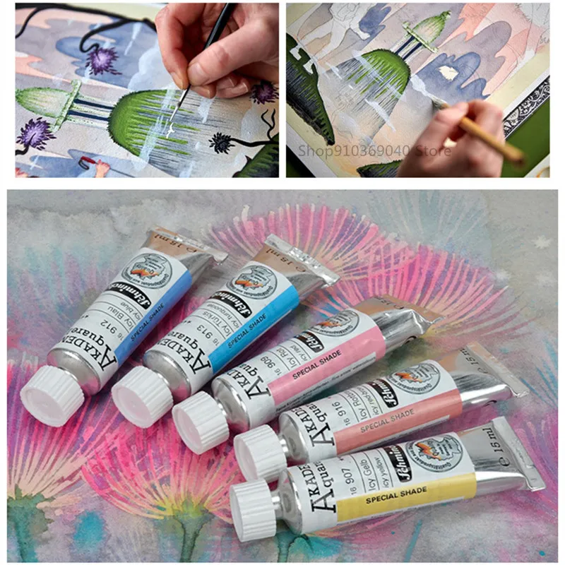 Schmincke Macaron Candy Color Watercolor 12 Colors 15ml Opaque College Grade Tubular Watercolor Paint Artist Painting Supplies watercolor painting set,watercolor paint,watercolor pigment