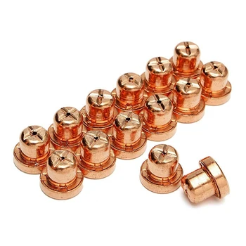 

46pcs Shield Cups Swirl Rings Ceramics Copper Nozzle Set Consumables Electrodes Tips Plasma Cutter Mini Accessories Professional