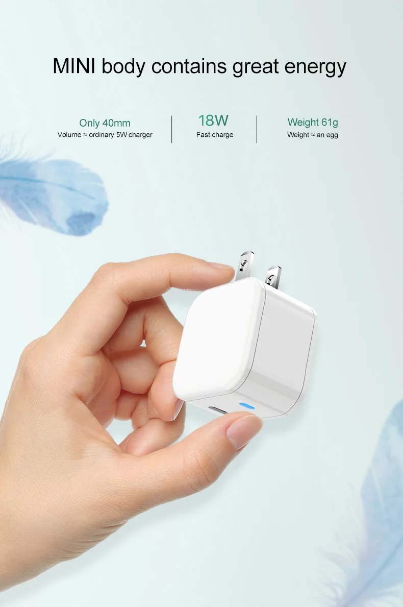 18W PD USB Charger Fast Charge Type C PD 3.0 Charger for iPhone 11 Pro XS XR Mini QC3.0 Phone Charger for Huawei Samsung Adapter