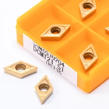 Dcmt070204 dcmt11t304 dcmt11t308 vp15tf ue6020 us735 torneamento interno ferramenta fresa cnc torno de metal lâmina liga dura