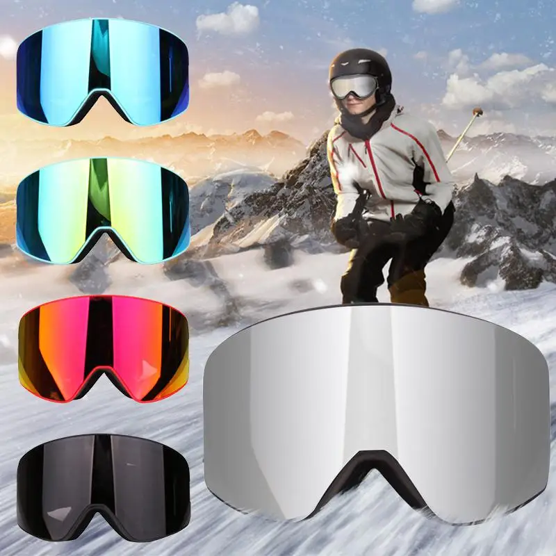 Уличные лыжные очки для сноуборда двухслойные песочные противозапотевающие очки для защиты глаз альпинистские велосипедные очки для катания на лыжах