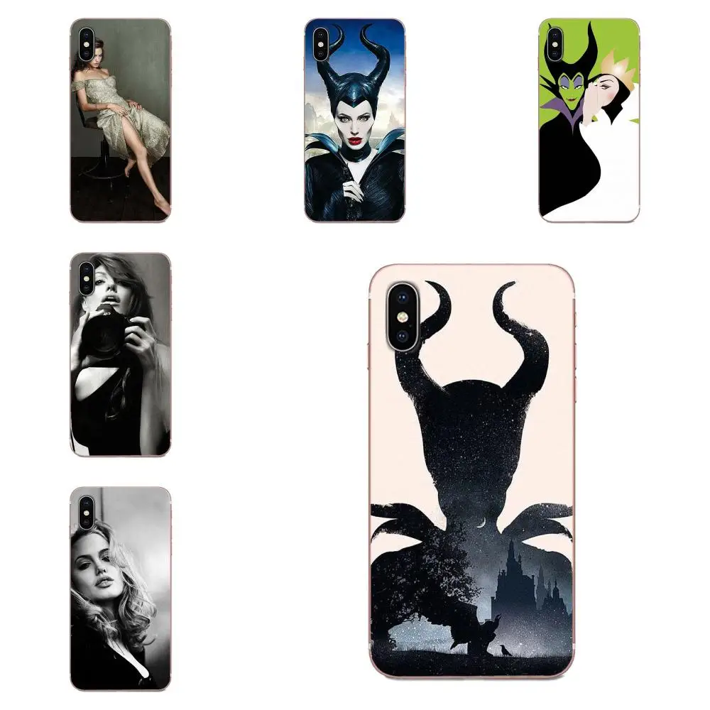 Maleficent Angelina Jolie Horns Soft Phone Capa For Samsung Galaxy Note 5 8 9 S3 S4 S5 S6 S7 S8 S9 S10 5G mini Edge Plus Lite | Мобильные