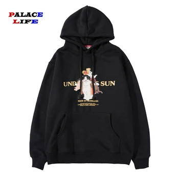 

Harajuku Men Hip Hop funny angels coronation of cat printing Hoodie Streetwear Casual hoodie men Pullover Sweatshirt Cotton