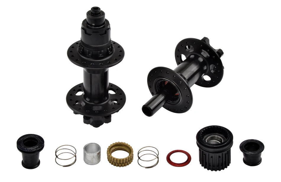 Moyeu Vélo Steve Potts 6 Boulons Disque 12V - Axe Traversant 12mm 32H