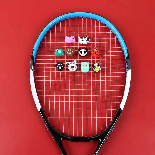 1 pz Lovely Anti-shock Cartoon Animal Silicone accessori da Tennis  ammortizzatore racchetta da Tennis antivibranti