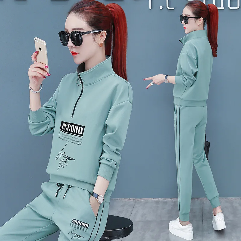 

2020 WOMEN'S Dress Spring Clothing Fashion New Style WOMEN'S Sweater Casual Sports WOMEN'S Suit Spring And Autumn Shuffle Clothi