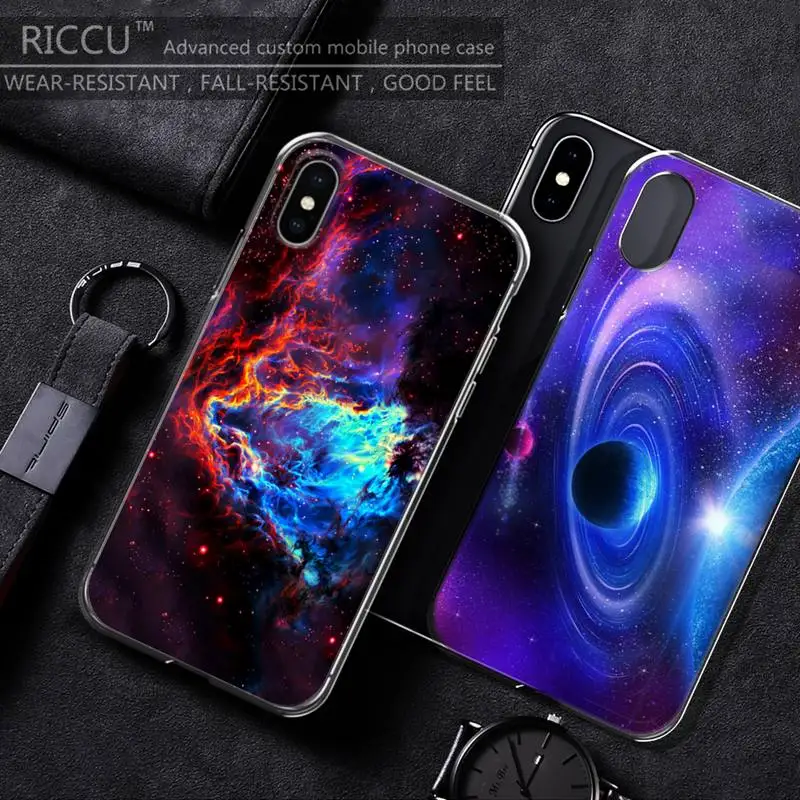 Цветной чехол для телефона galaxy universe iPhone 11 12 13 pro XS MAX Mini 8 7 6 6S Plus X 5S SE 2020 XR | Мобильные