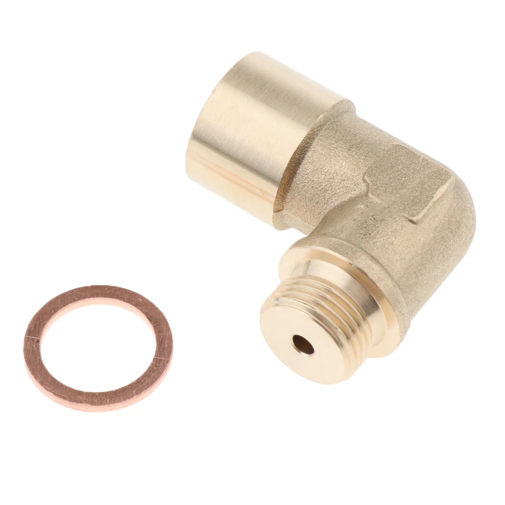 O2 oxygen sensor angled extender spacer 90 degree 02 bung extension M18 X 1.5