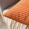 Supersoft Corduroy Cushion Cover Solid Striped Throw Pillow Covers Decorative Pillow Case for Sofa Bed Living Room Decoration 5